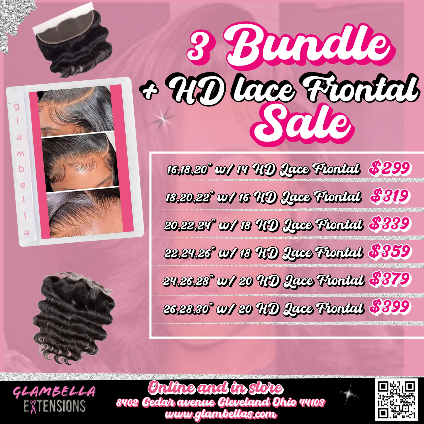 3 bundle + HD Lace Frontal Sale