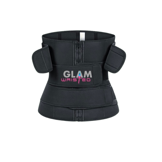 Glam Waisted 3 strap Zip Waist Trainer