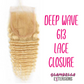 613 Russian Blonde 4X4 Lace Closures